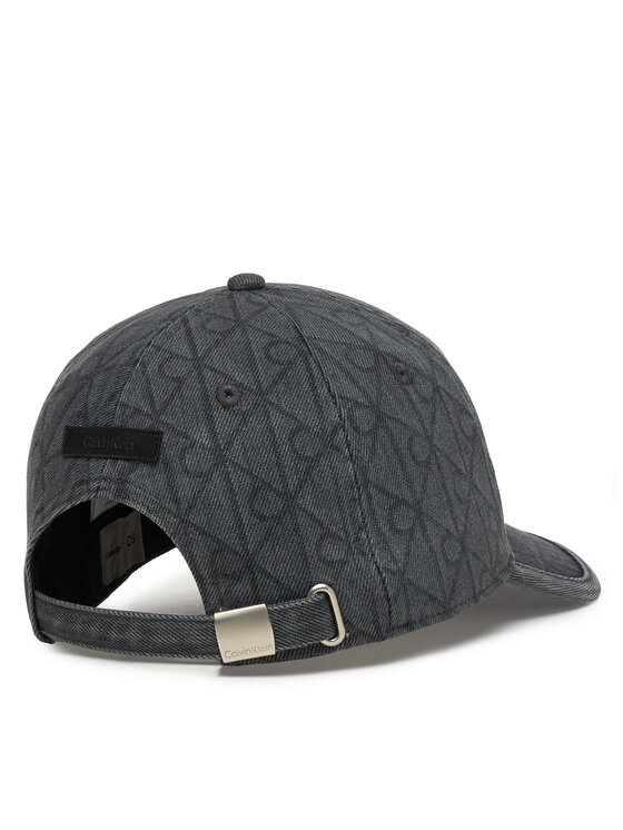 Calvin Klein Calvin Klein Czapka z daszkiem Denim Emblem Burnout LV04D5048G Szary