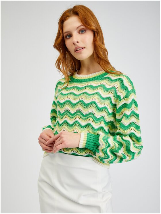 Orsay Orsay Sweter 507496865000__XS Zielony Relaxed Fit