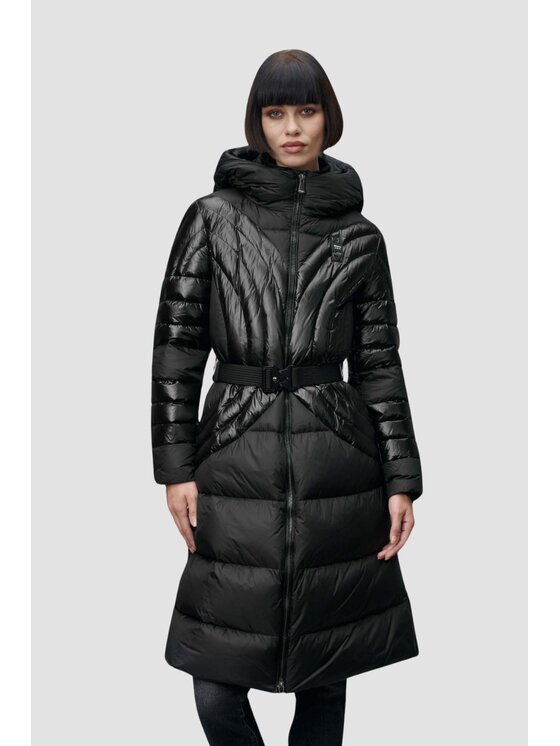 Blauer Blauer Płaszcz 24WBLDK03086 006976 Czarny Regular Fit