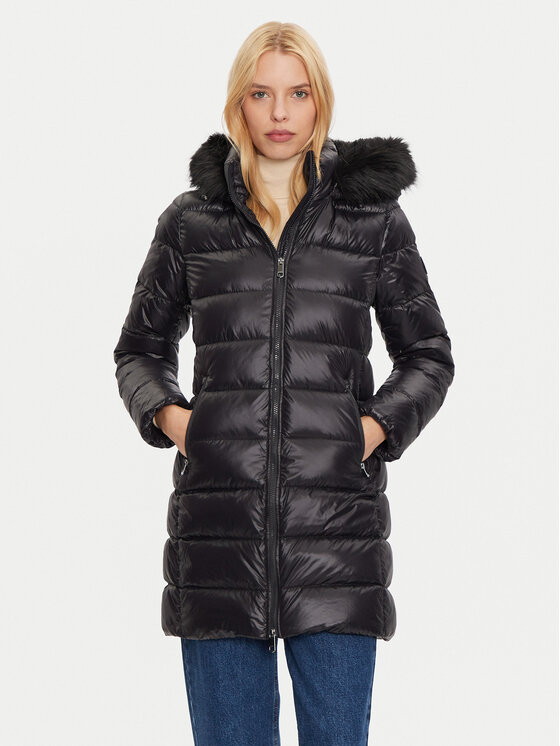 Tommy Hilfiger Vatovaná bunda WW0WW43122 Čierna Regular Fit