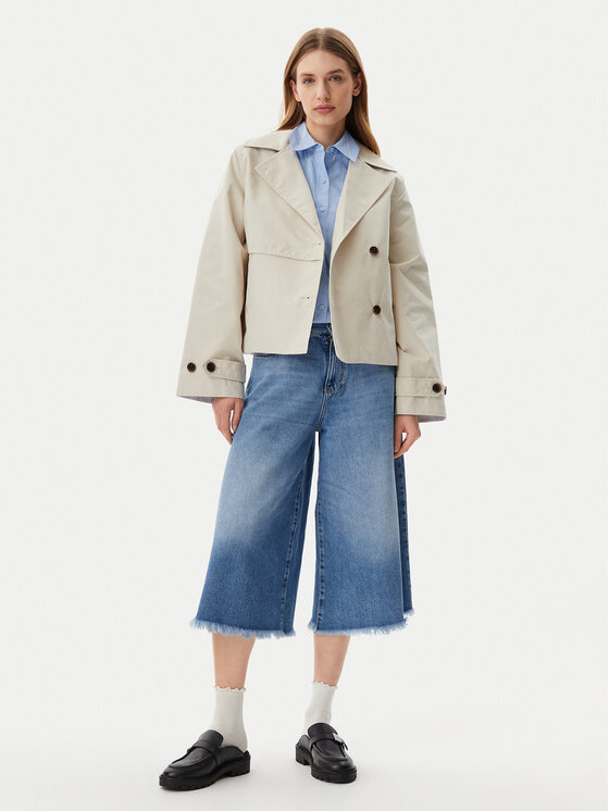 Tommy Jeans Tommy Jeans Trenčkot DW0DW21348 Béžová Regular Fit