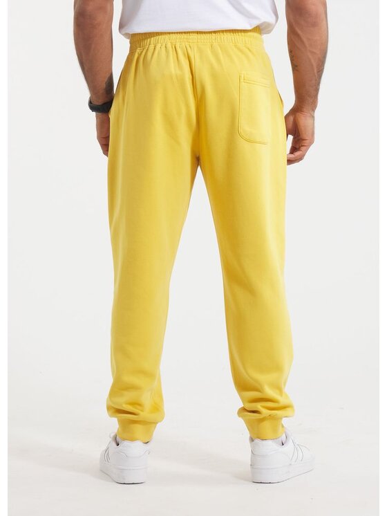 PITBULL PITBULL Spodnie dresowe Washed Lancaster II Żółty Regular Fit