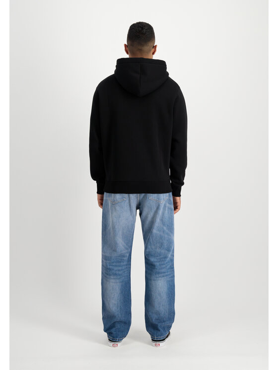Alpha Industries Alpha Industries Bluza Basic Small Logo TPU Hoodie Czarny Regular Fit