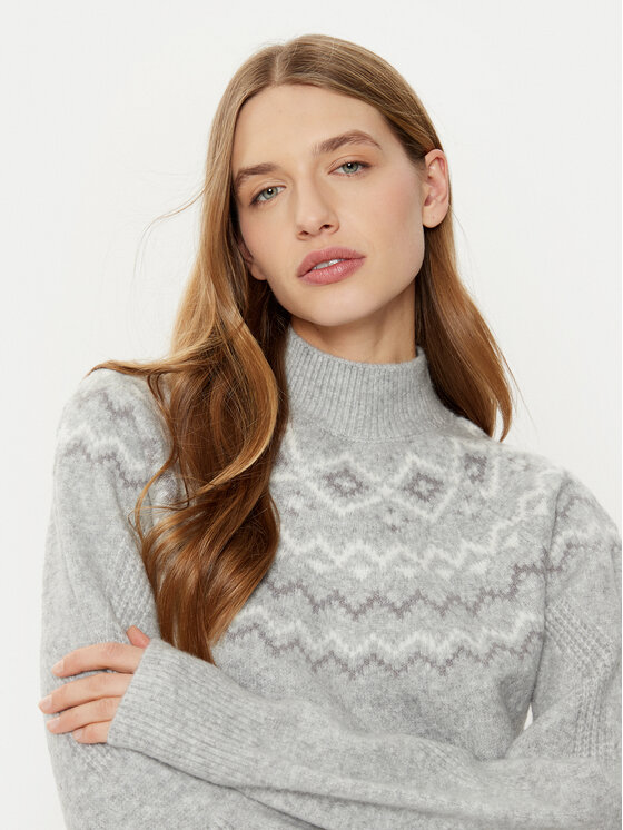 Guess Guess Пуловер W4PR0Z Z3LQ0 Сив Regular Fit