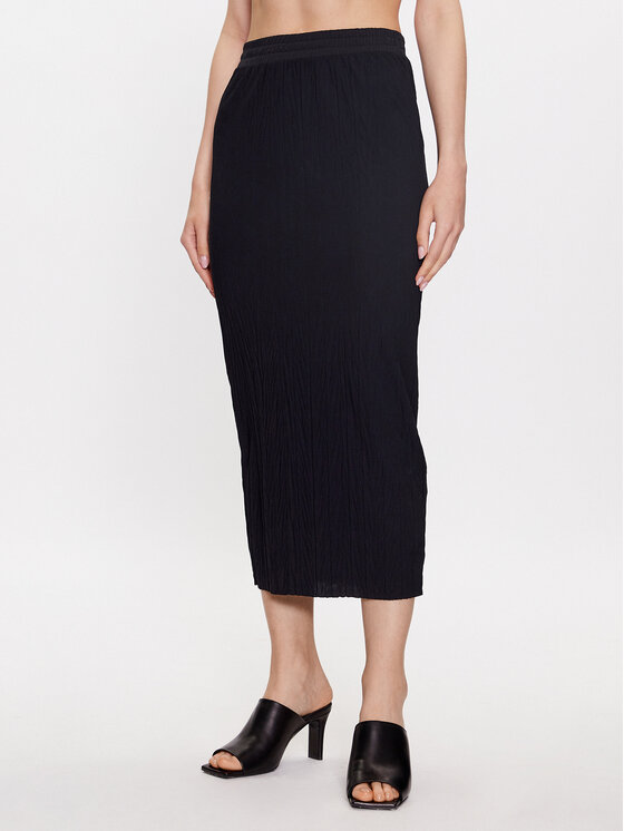 Max Mara Leisure Midi svārki Carnia 2337760234 Melns Regular Fit