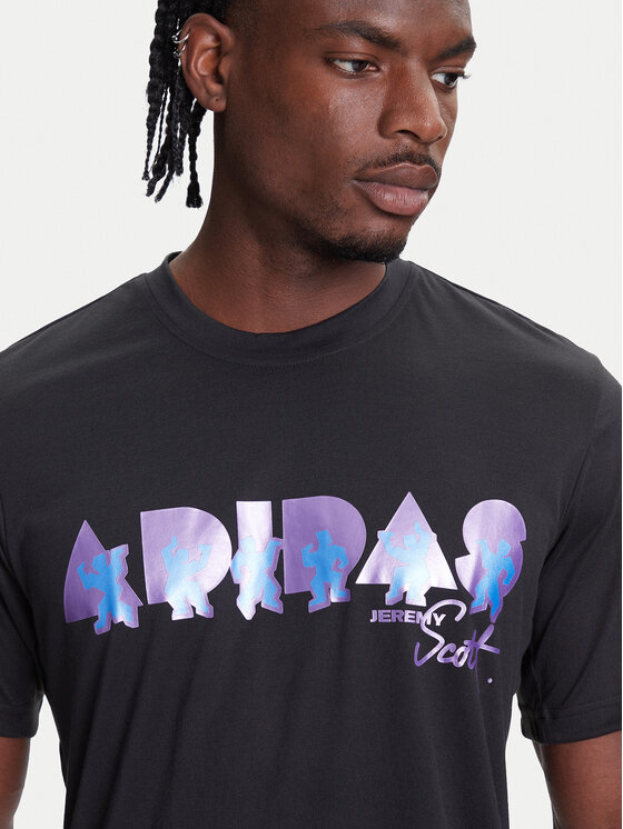 adidas adidas Marškinėliai Jeremy Scott JL7620 Juoda Regular Fit