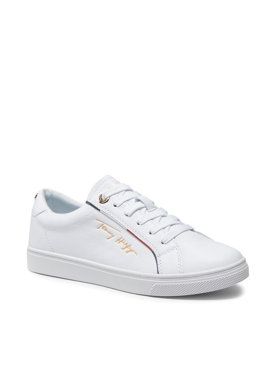 Tommy Hilfiger Sneakers Signature Sneaker FW0FW05910 Blanc • Modivo.fr