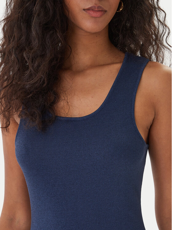 Fracomina Fracomina Top FS26ST4011K420Q7 Blu scuro Slim Fit