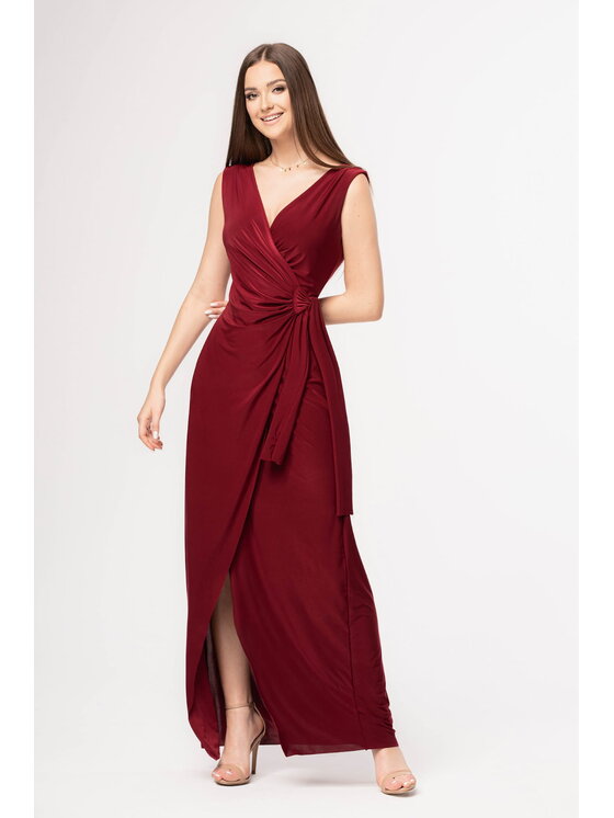 Aurora Aurora Vestito Robin Bordeaux Curvy Fit