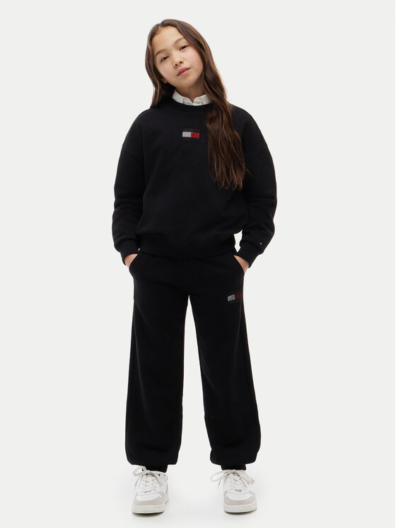 Tommy Hilfiger Tommy Hilfiger Dressipüksid KG0KG09531 Must Regular Fit