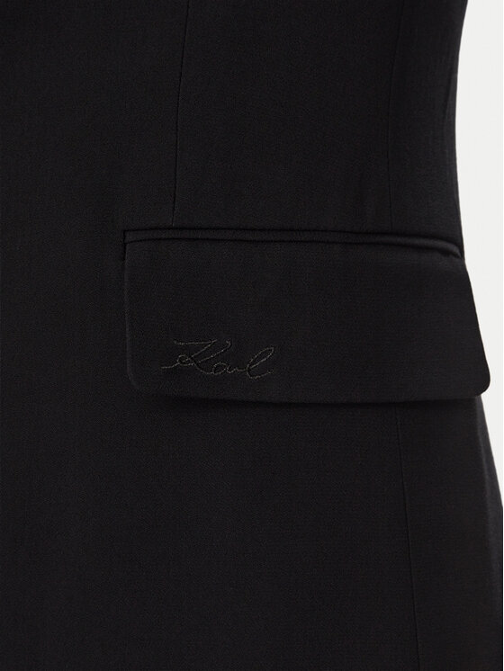 KARL LAGERFELD KARL LAGERFELD Σακάκι B4W14019 Μαύρο Regular Fit