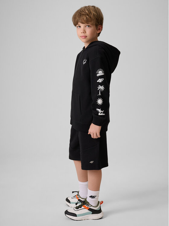 4F 4F Bluza SKATE & RIDE Czarny Loose Fit