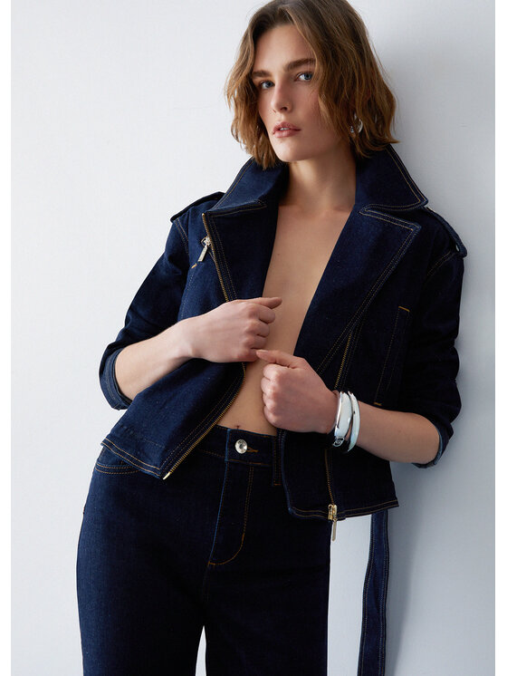 Liu Jo Liu Jo Giacca di jeans UA6095D492577000 Celeste Regular Fit