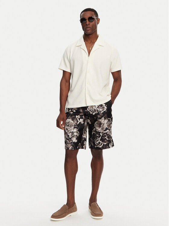 Dolce&Gabbana Dolce&Gabbana Šortky z materiálu GV37AT IS1VS Černá Regular Fit