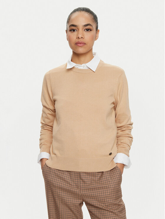 U.S. Polo Assn. U.S. Polo Assn. Svetr WUP0394 Béžová Regular Fit