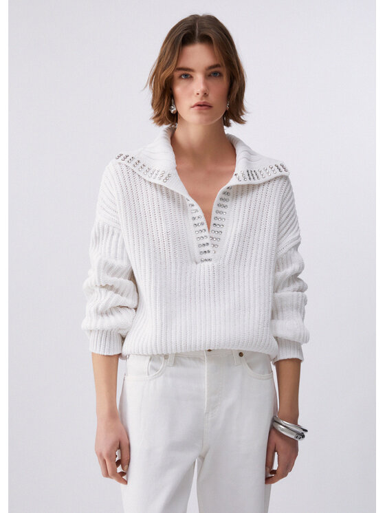 Liu Jo Liu Jo Maglione WA6023MA77R10701 Bianco Regular Fit