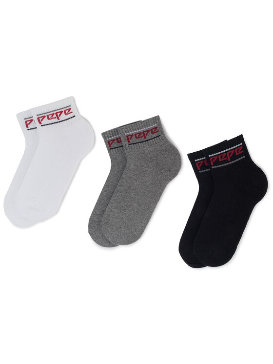 Set di 3 paia di calzini corti unisex Pepe Jeans