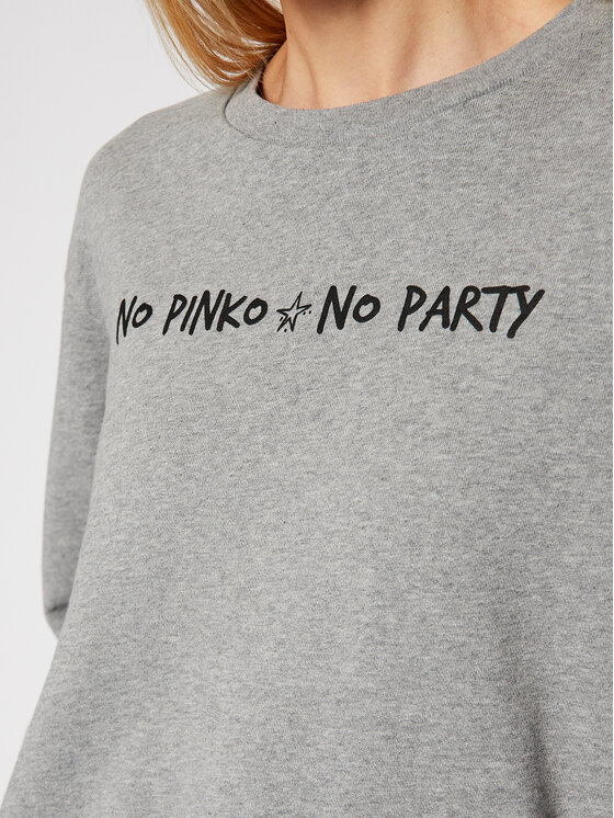 PINKO Pinko Mikina Algebra PE 21 PRR 1N1343 Y7ED Sivá Regular Fit