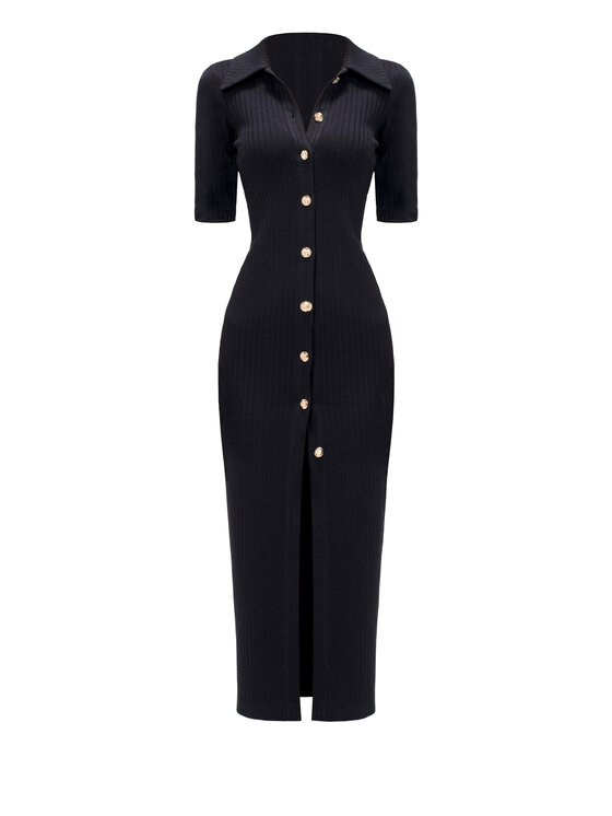 sax35th Sukienka dzianinowa, rozmiar 34, Czarna, VERA