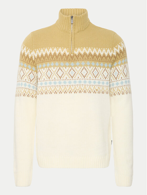 Blend Blend Sweter 20717433 Beżowy Regular Fit