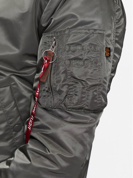 Alpha Industries Alpha Industries Kurtka bomber MA-1 191118 Szary Slim Fit