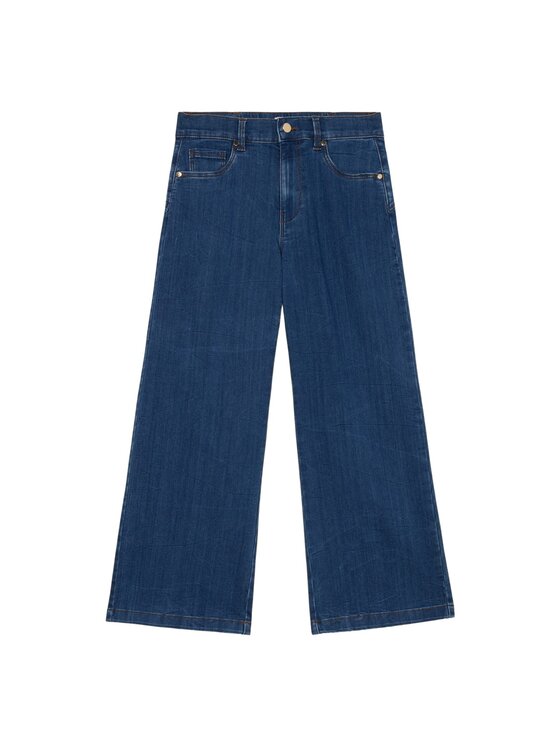Oltre Oltre Jeansy P590R008644N034 Niebieski Baggy Fit