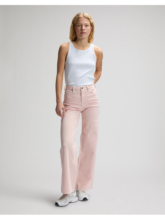 Lee Lee Jeansy STELLA Różowy Wide Leg