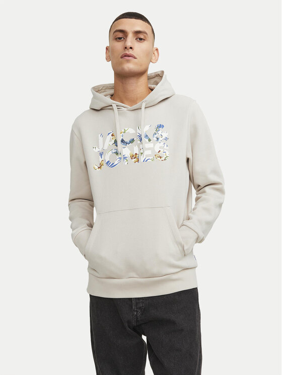 Jack&Jones Mikina Jeff 12250682 Béžová Standard Fit