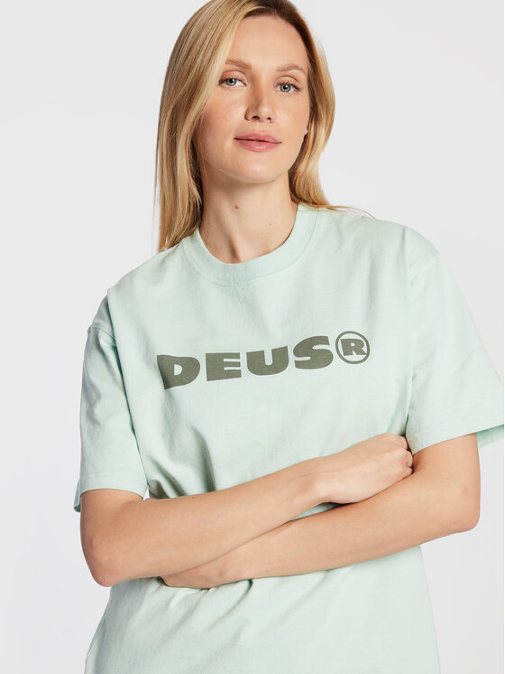 Deus Ex Machina Deus Ex Machina T-Shirt Power DLF221542B Zielony Oversize