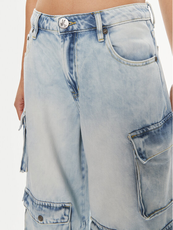 One Teaspoon One Teaspoon Jeansy Epic 26245 Niebieski Cargo Fit
