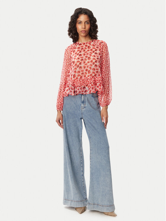French Connection French Connection Bluse Poppy 729G9 Rot Regular Fit