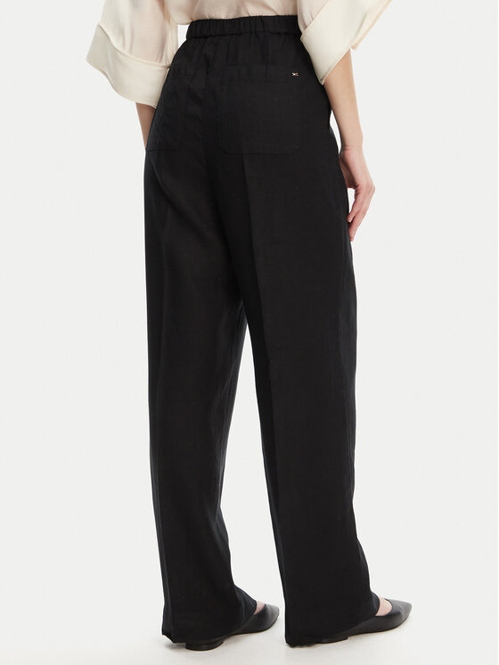 Tommy Hilfiger Tommy Hilfiger Παντελόνι υφασμάτινο WW0WW46823 Μαύρο Straight Fit