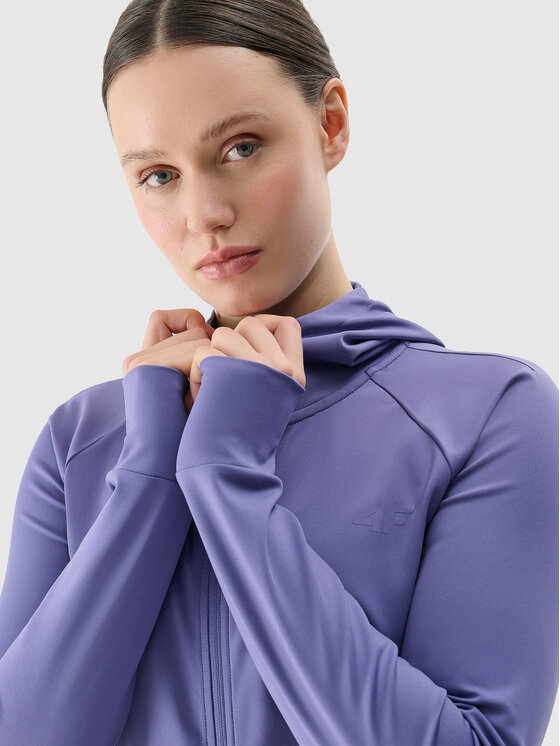 4F 4F Bluza techniczna 4FRSS25TFSWF467-62S Niebieski Regular Fit