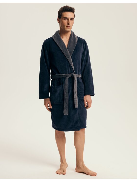 Szlafrok, rozmiar 3XL, Granatowy, 43378