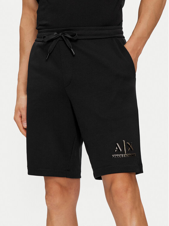 Armani Exchange Armani Exchange Sportovní kraťasy 3DZSSA Z9N1Z 1200 Černá Regular Fit