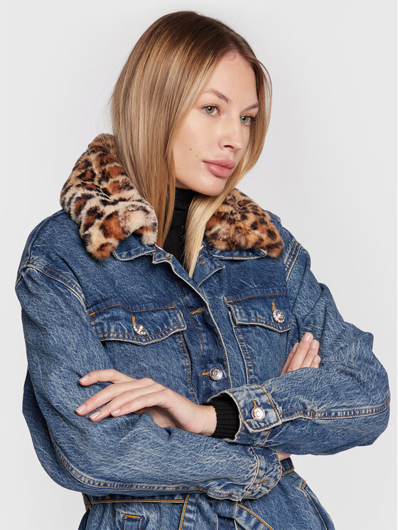 Liu Jo Liu Jo Džínsová bunda UF2112 D4746 Modrá Regular Fit