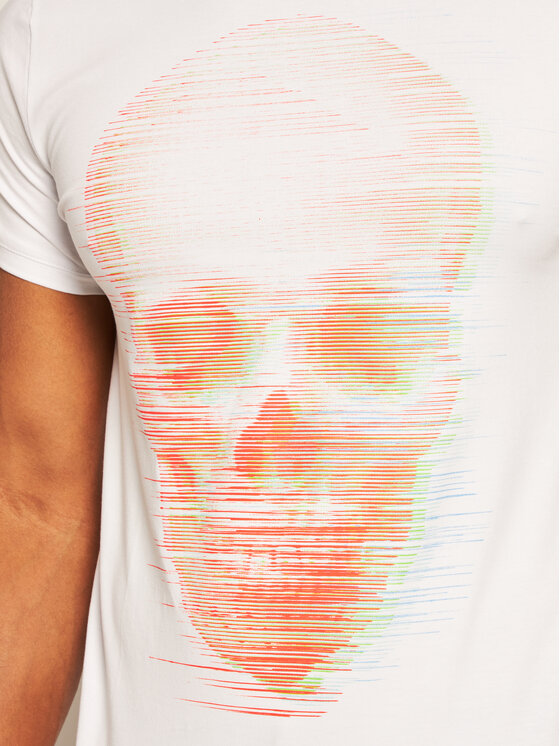 Rage Age Rage Age Тишърт Holoskull 1 Бял Slim Fit