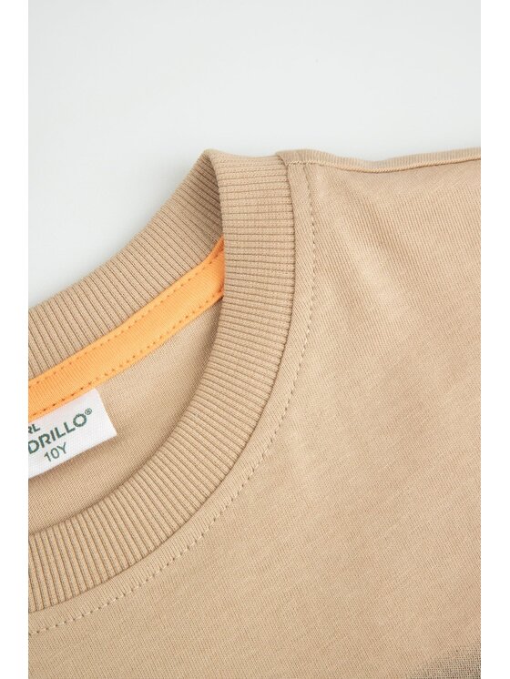 Coccodrillo Coccodrillo T-Shirt WC6143201IBJ-002 Beżowy Regular Fit