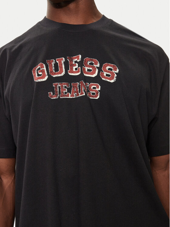 Guess Guess Tricou M4BI78 K8FQ4 Negru Oversize