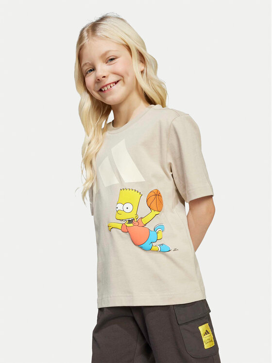 adidas adidas Set majica i hlače The Simpsons JL9196 Bež Regular Fit