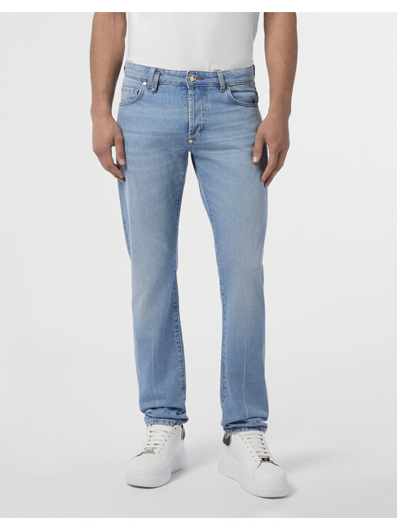 PHILIPP PLEIN PHILIPP PLEIN Jeansy 30026 Niebieski Straight Fit