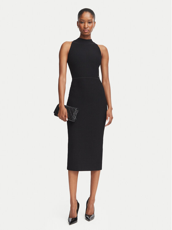 Guess Guess Φόρεμα καθημερινό W6BK88 Z1920 Μαύρο Slim Fit