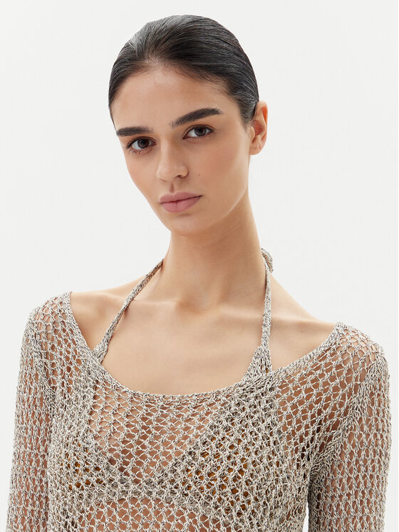 PINKO PINKO Džemper Denali 104749 A2FB Siva Regular Fit