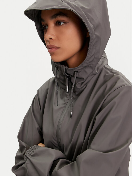 Rains Rains Geacă de ploaie Storm Breaker W3 18370 Gri Regular Fit