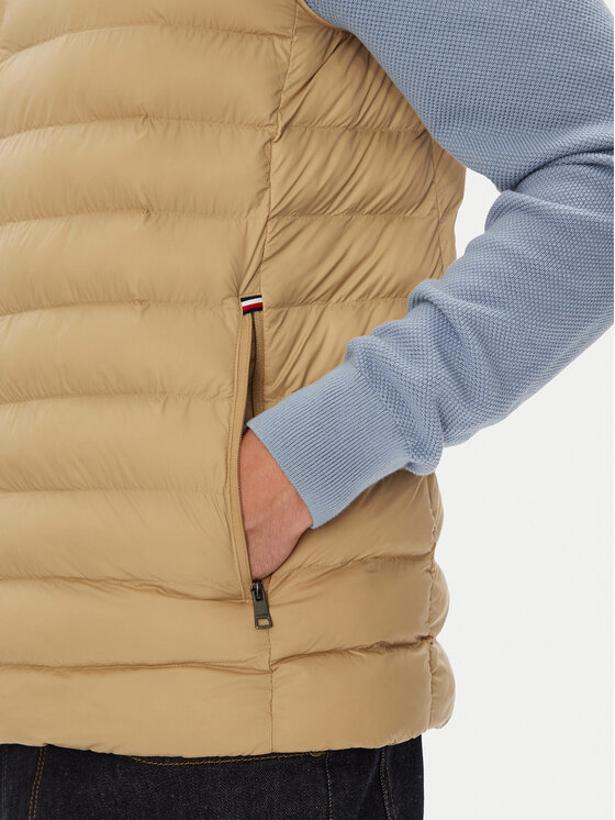 Tommy Hilfiger Tommy Hilfiger Kamizelka MW0MW37677 Beżowy Regular Fit