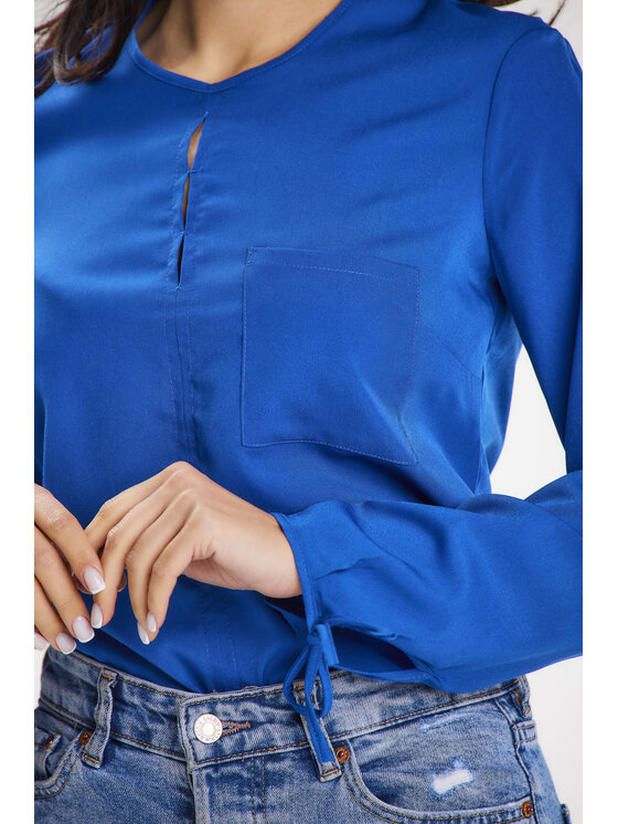 Awama Awama Koszula A651 Niebieski Basic Fit