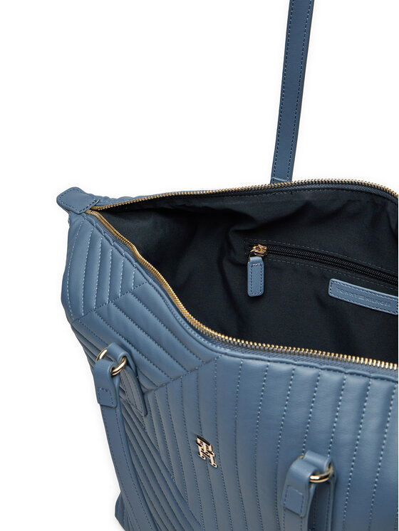 Tommy Hilfiger Tommy Hilfiger Ročna torba Poppy Reform Tote Qu AW0AW17013 Modra