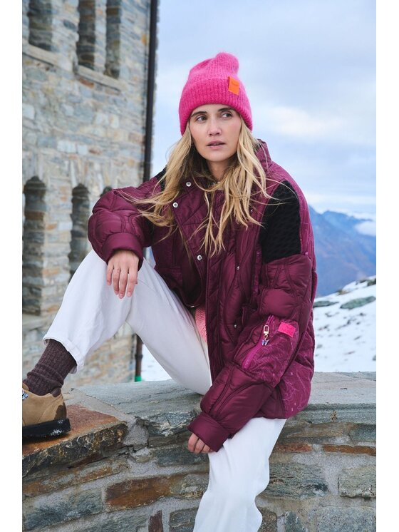 NAOKO NAOKO Kurtka zimowa Berry Snuggle Bordowy Regular Fit