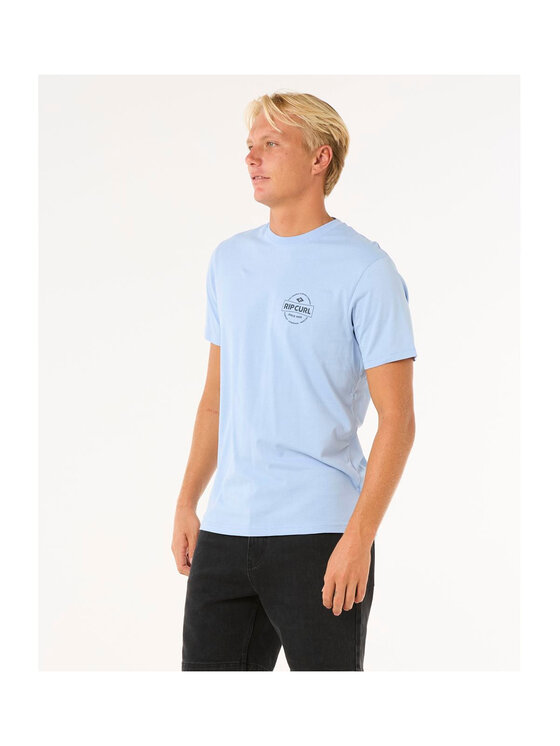 Rip Curl Rip Curl T-Shirt Staple Tee Błękitny Standard Fit