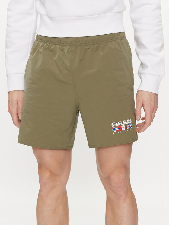 Napapijri Napapijri Badeshorts V-Sahtu NP0A4HON Grün Regular Fit